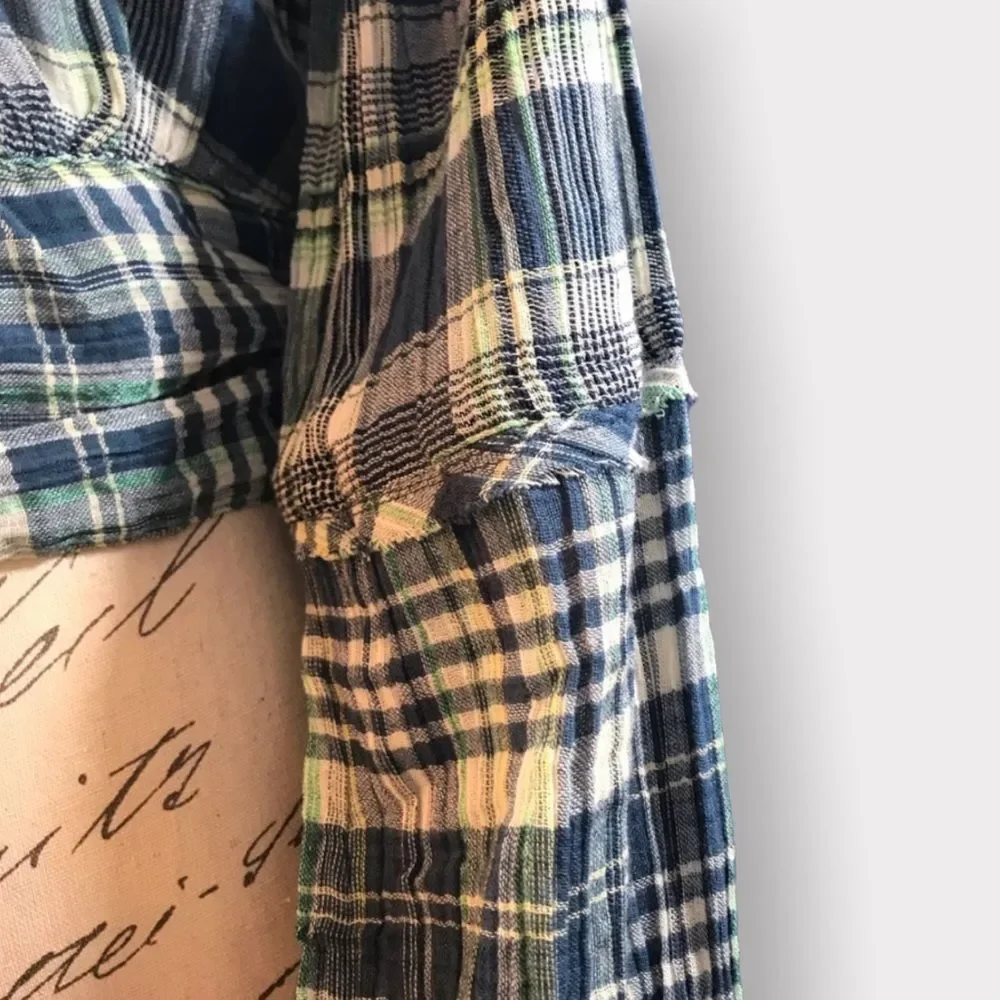 We The Free by Free People, First Bloom Plaid Top, Size XS - Picture 10 of 14